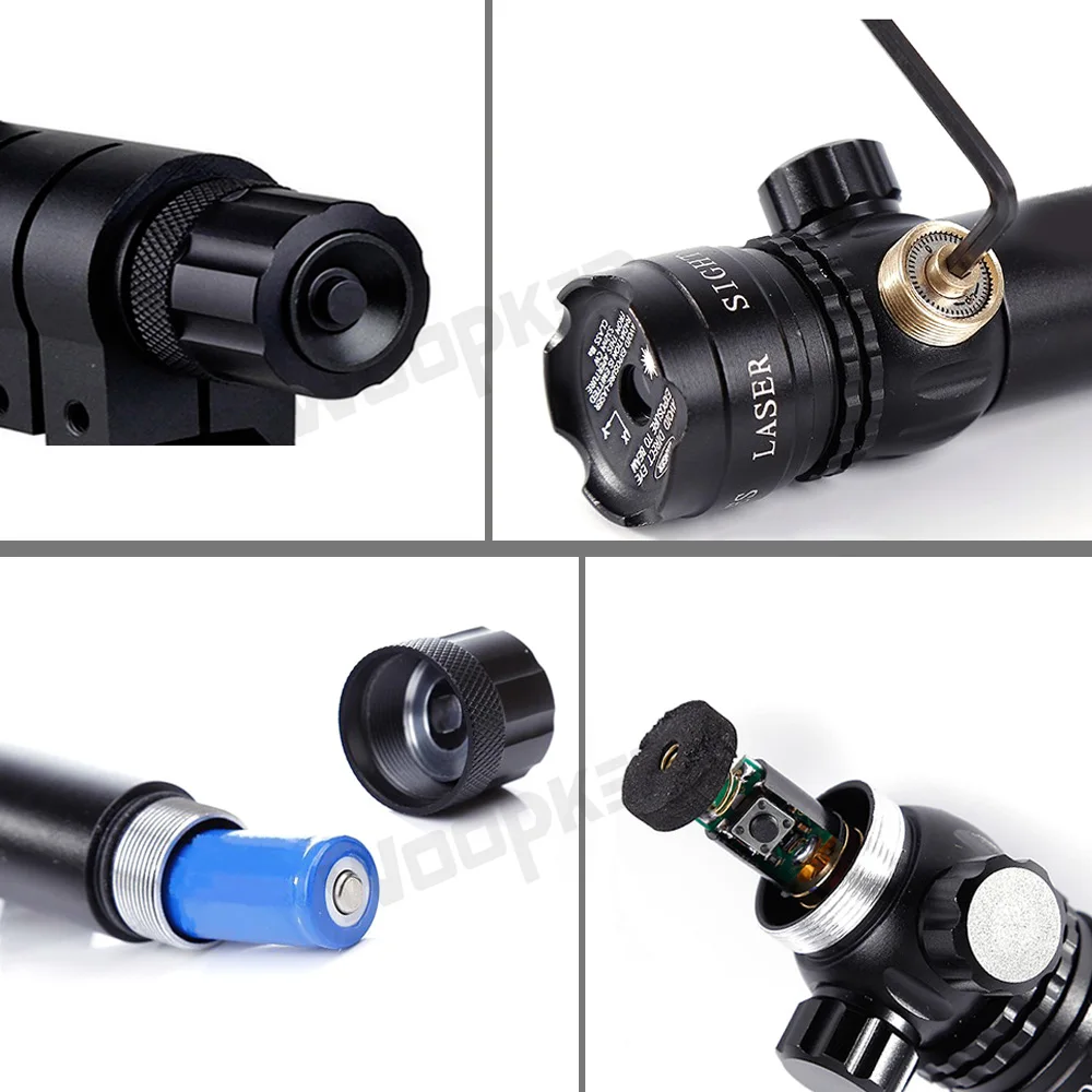 Мощный оптический прицел с зеленым лазером и рельсовым креплением для пистолета