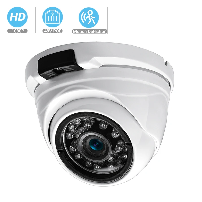 Besder широкоугольная 2,8 мм 720P 960P 1080P PoE CCTV купольная камера Крытый Открытый Антивандальный ONVIF инфракрасный металлический чехол IP камера