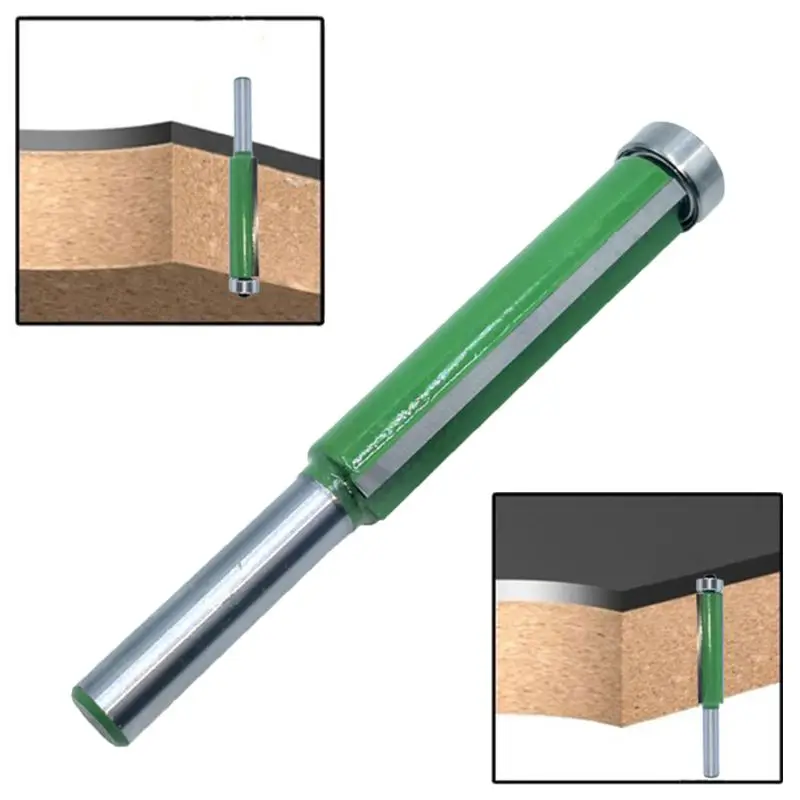 

8mm Shank Flush Trimming Router Bit With Bearing Guide Template Trim Milling Cutter Straight Pattern Router Bit