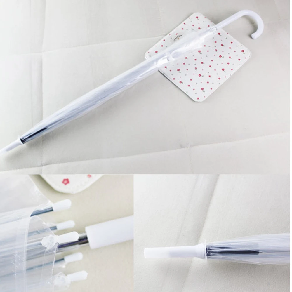 Цвет прозрачный листья клетка солнечный зонтик Для женщин полуавтоматические