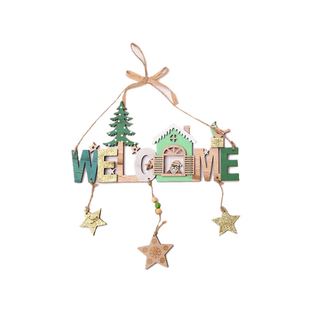 Рождественские украшения для дома деревянная новогодняя елка ветряной