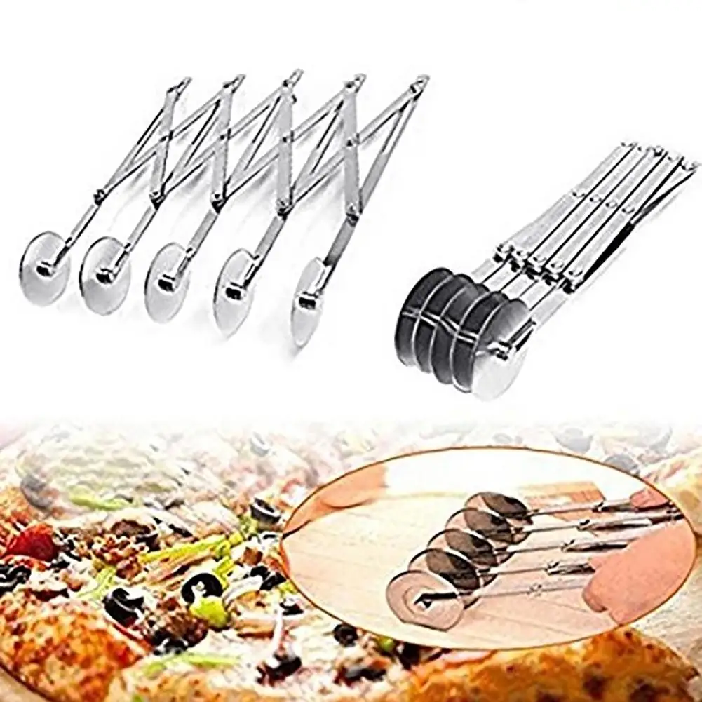 

3/5/7 Wheels Cutter Dough Divider Side Pasta Knife Flexible Roller Blade Pizza Pastry Peeler Stainless Steel Bakeware Tools
