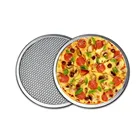 1314151617181920 дюймов Алюминий сплав утолщаются с антипригарным покрытием сетка круглый нож для пиццы из сетчатого материала для выпечки лоток кухонный инструмент, принадлежности