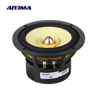 aiyima 1pcs 5 25 inch full range sound speaker 4 8 ohm 50w aluminum cone bullet speaker bookshelf hifi home theater loudspeaker