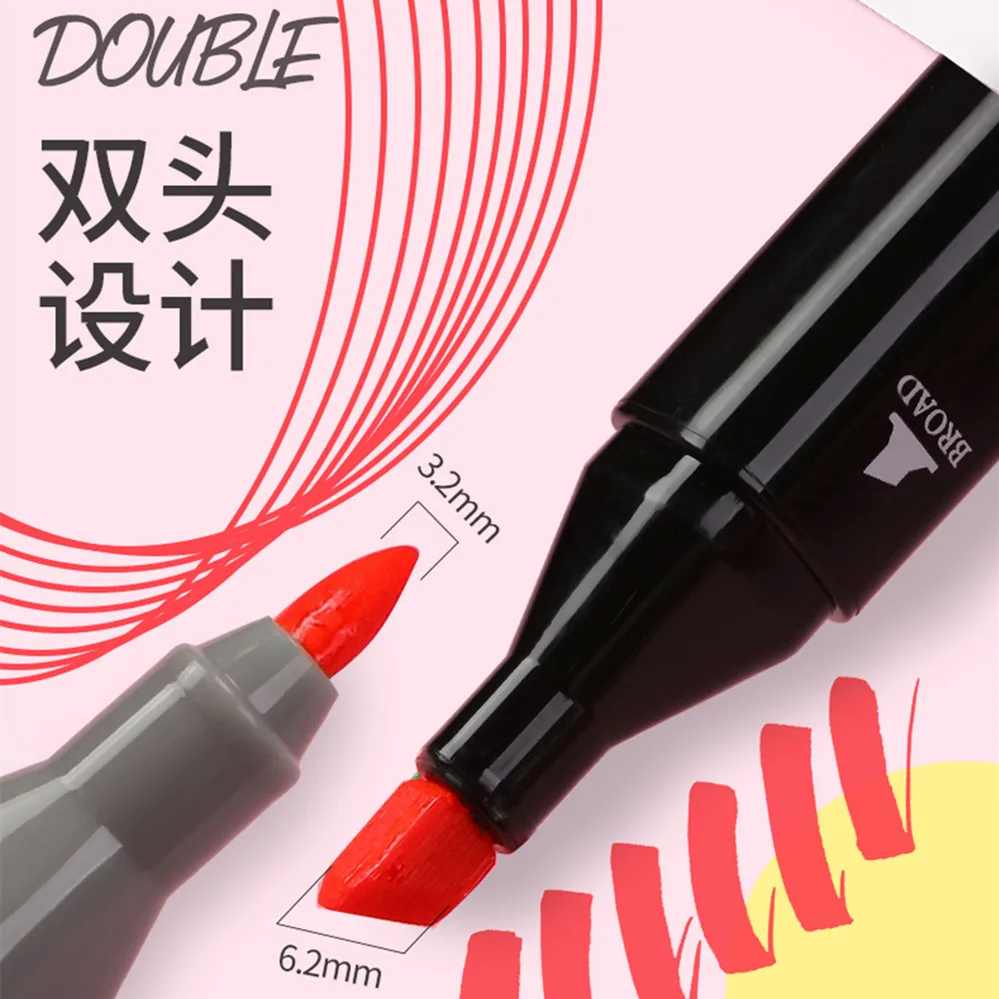 

Touch Bgln Manga Sketching Markers Pen 30/36/40/48/80 Colors Double Tips Alcoholic Art Markers Set for School Art Supplies
