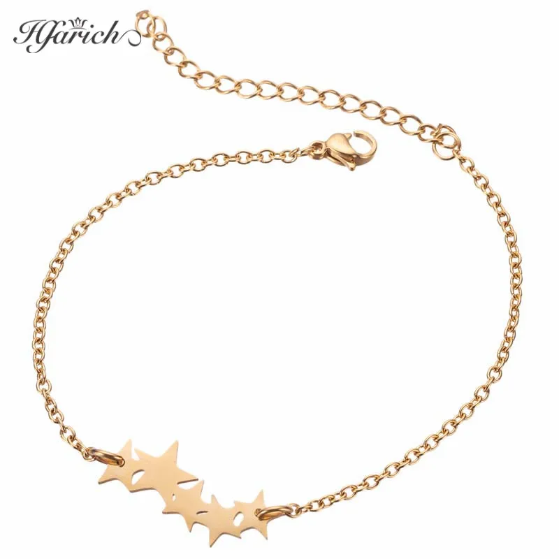 Модный милый браслет Hfarich из нержавеющей стали с изображением слона арбуза кота