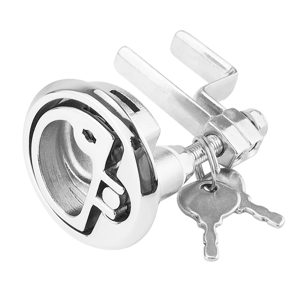 

316Stainless Steel Marine Boat Hatch Latches Turning Lock Lift Handle 52mm