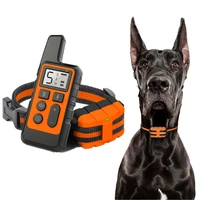 new 500m waterproof dog training collar pet remote control rechargeable shock sound vibration dog collar remote controller 40