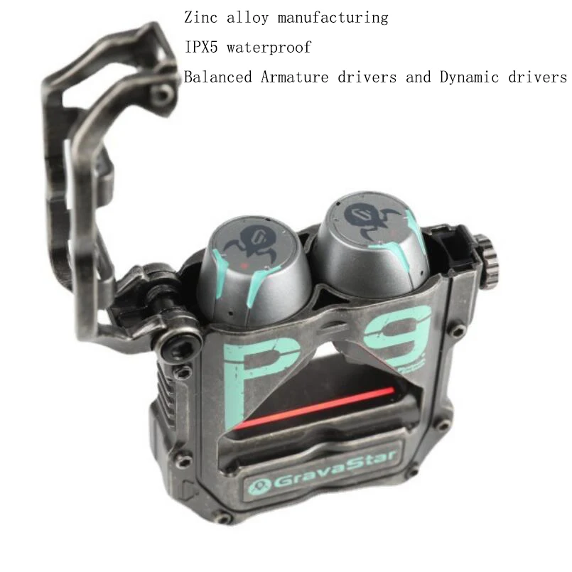 

Gravastar Gravity Planet Wireless Bluetooth5.2 HIFI In-ear Headset Noise Reduction Game Sports Earplugs Alloy Material Earphone