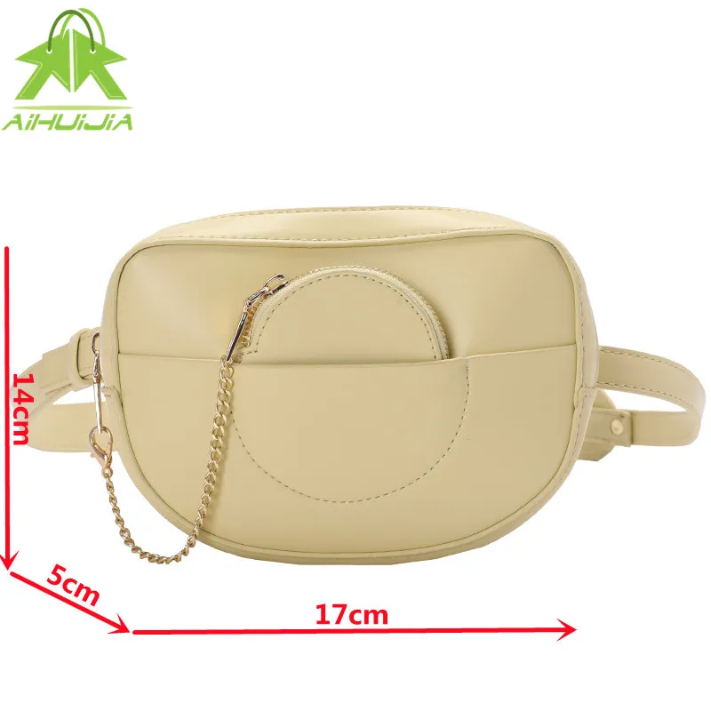 

Fashion Chest Bag For Women 2021 High Quality PU Leather Casual Waist Bag Multifunctional Women's Single Shoulder Messenger Bags
