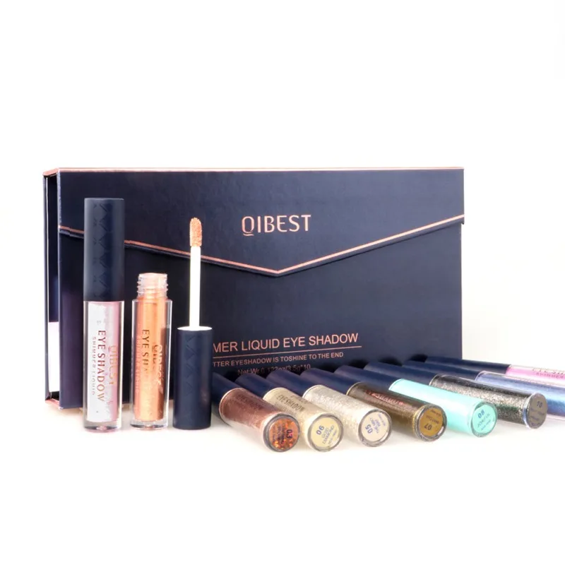 

10 Pcs/set Fashion Diamond Shiny Liquid Eyeshadow Metallic Waterproof Lasting Eyes