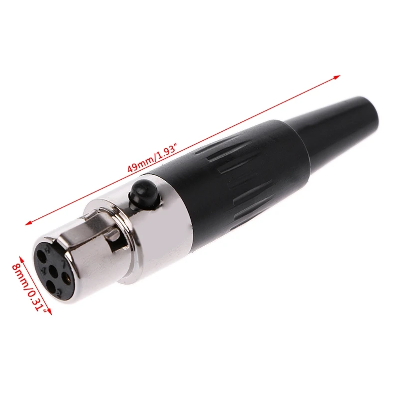 2020 новый высококачественный Мини 3PIN/4PIN гнездовой разъем Mini XLR Аудио Микрофон
