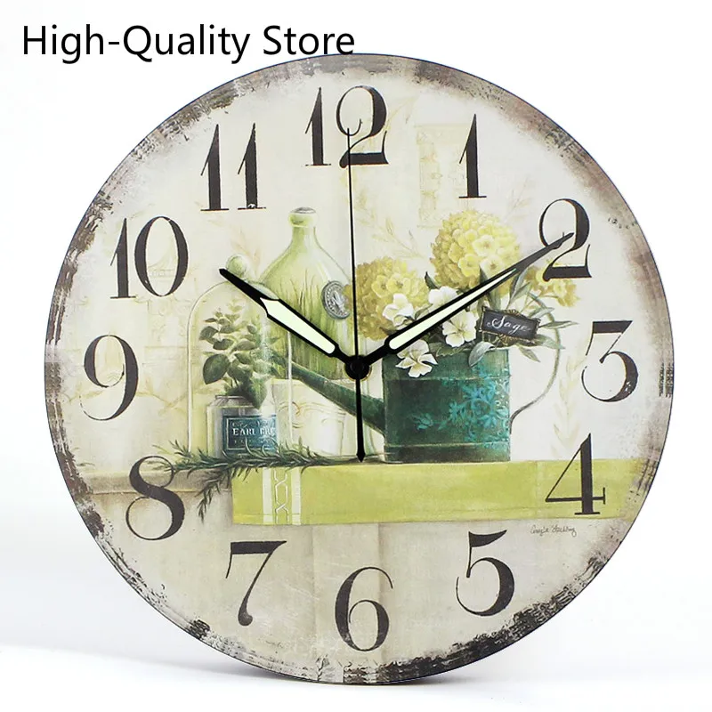 Водонепроницаемые бесшумные настенные часы с циферблатом домашний декор