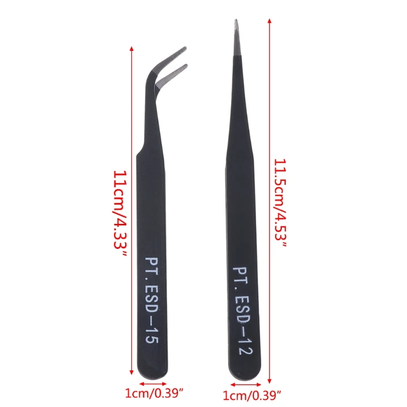 2 шт. щипцы для наращивания ресниц из нержавеющей стали|Пинцеты бровей| |