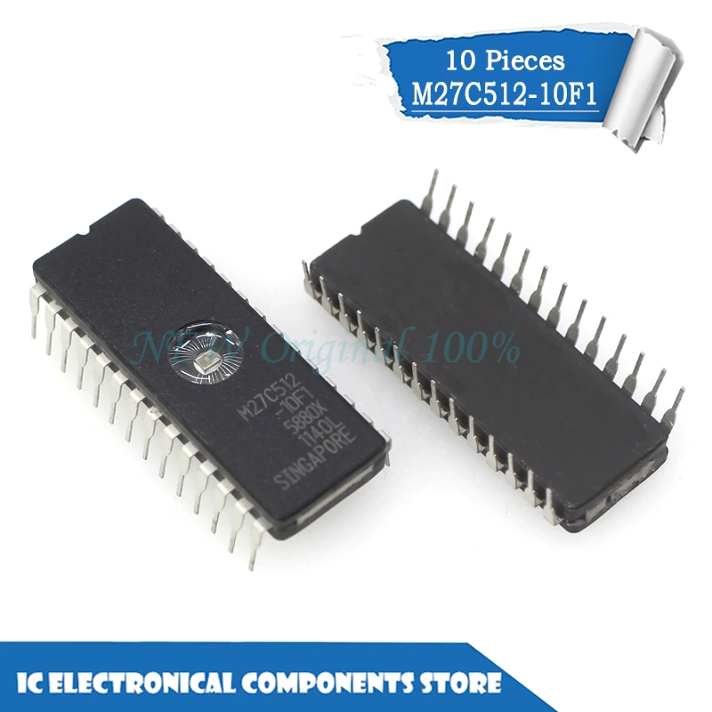 

New original M27C512-10F1 M27C512-10FI M27C512 CDIP-28 10pcs/lot