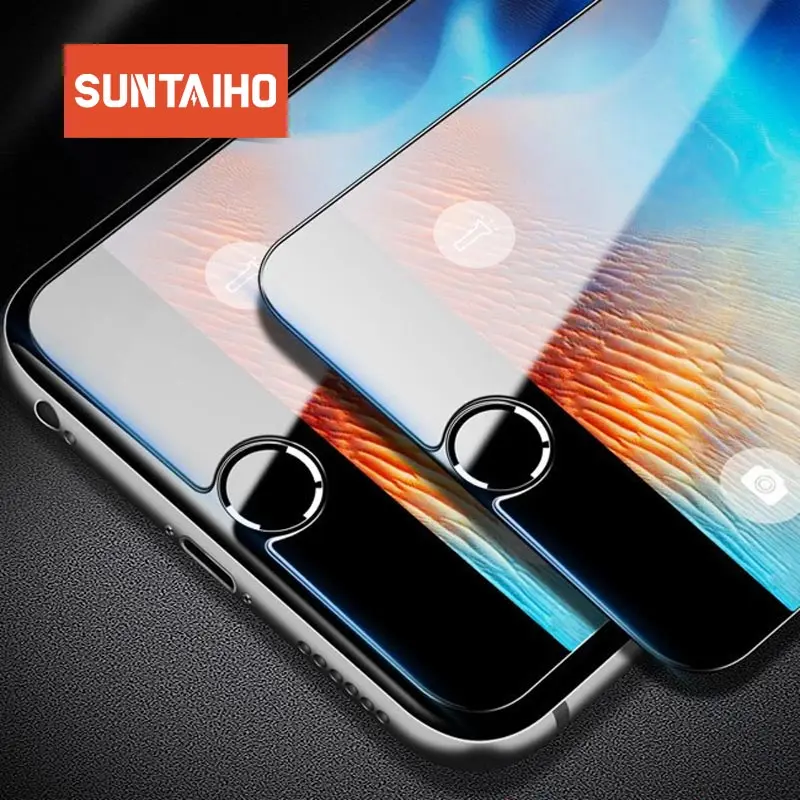 Высококачественное Закаленное стекло для iphone XS MAX 6s 7plus 5S SE 8 plus XR Suntaiho защита