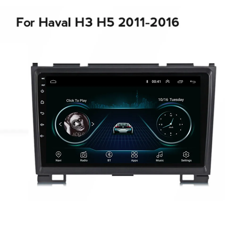 

2G+32G Android 11 Car Radio Multimedia Video Player Navi GPS For Haval Hover Great Wall H5 H3 2010 20112012 2013 2din DVD MP5