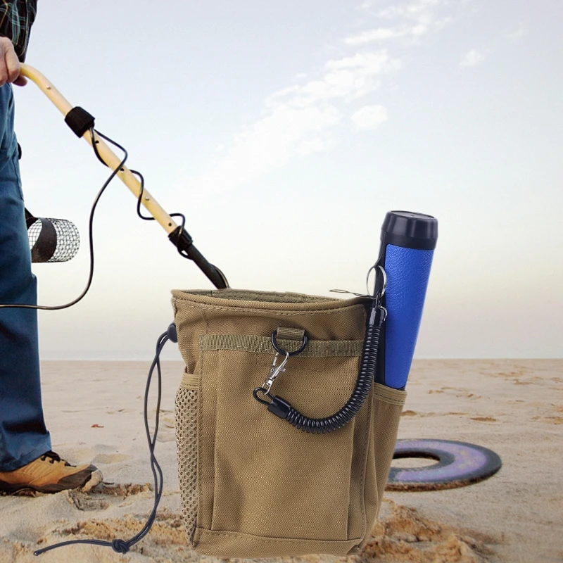 

Metal Detecting Finds Bag Digger Supply Waist Portable Recovery Bag Pouch Bag for Treasure Hunter Meatal Detector
