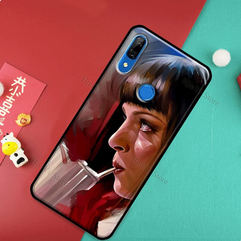 Mia Pulp Fiction Case For Huawei P20 P30 P40 Lite Pro P Smart 2019 2021 Nova 5T Cover Honor 50 8X 9X 10i |