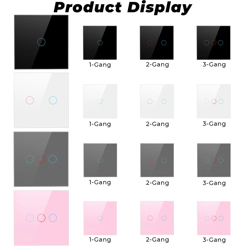SMATRUL смарт сенсорный выключатель светильник переменного тока 220V 110V EU стены