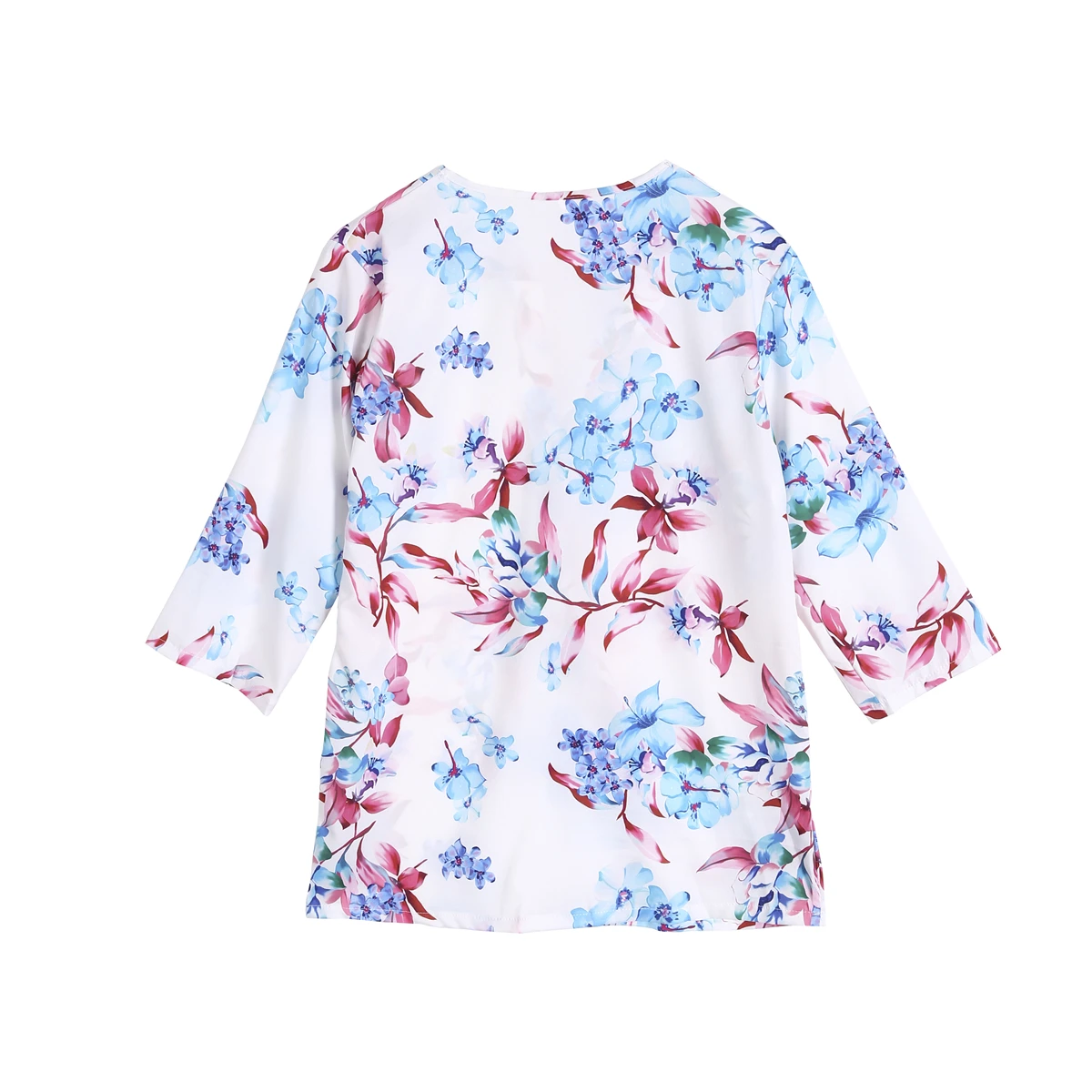 Women Half Sleeve Floral Loose Blouses Summer Casual Tops Female Shirt OL Ladies Button Blouse Streetwear Woman Clothes
