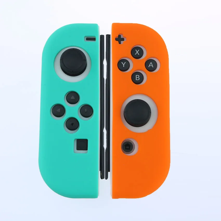 Di YuXi 1 Набор Противоскользящий силиконовый мягкий чехол для nintendo Switch защитный чехол для Kind Switch Joy-Con контроллер аксессуар - Цвет: Di