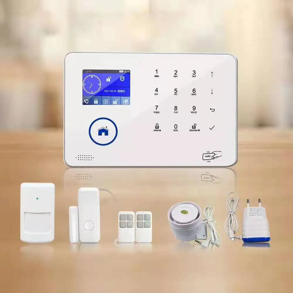 Home Security Burglar Alarm System WIFI+GSM  Quad band burglar alarm system