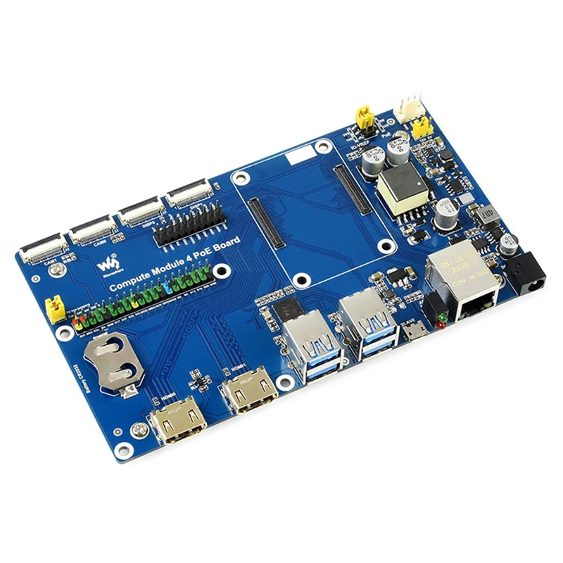 

Плата расширения Waveshare POE, подходит для всех версий компьютерного модуля Raspberry Pi CM4