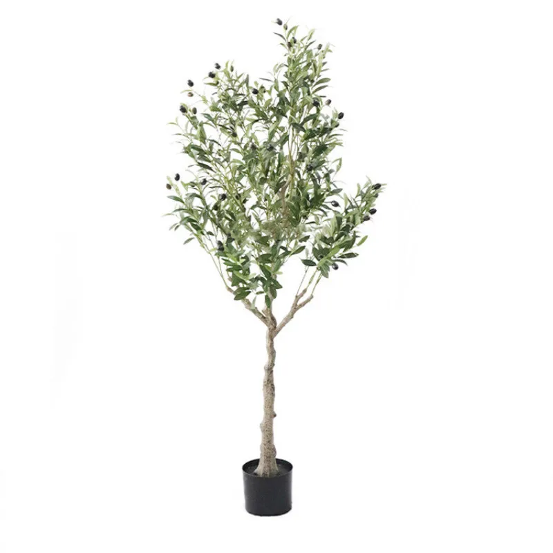 Simulaci&oacute;n de olivo en maceta para el hogar, planta verde falsa para interior, Hotel, oficina, fotograf&iacute;a, bons&aacute;i verde Artificial, 90cm-1