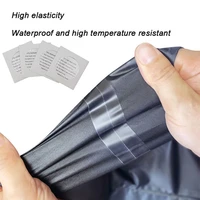 15pcs waterproof transparent self adhesive nylon sticker cloth patches outdoor tent jacket repair tape not easy to break patch