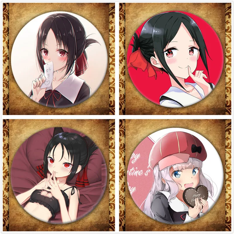 Японское аниме Kaguya sama: Love Is War бейдж с дисплеем модные Мультяшные фигурки Броши