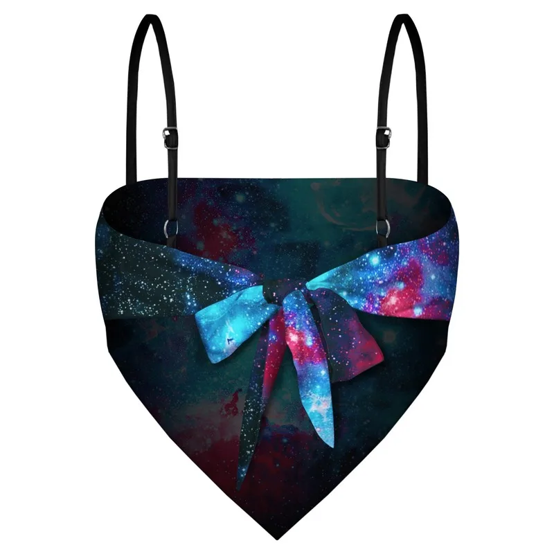 

DOMIRICA Tube Top Product Color Fog Digital Printing Women's Fashion Sexy Backless Women's Vest Average Size Women's Clothing