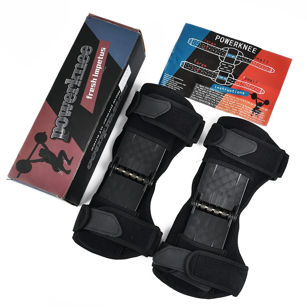 

Upgraded Joint Support Knee Pads Breathable Non-Slip Power Lift Pads Powerful Rebound Spring Force Knee Booster Leg Protector