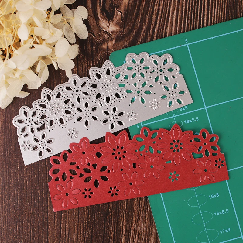 

flower Lace edge border metal cutting dies for scrapbooking new 2021 die cutting frame decorative embossing dies Template mold