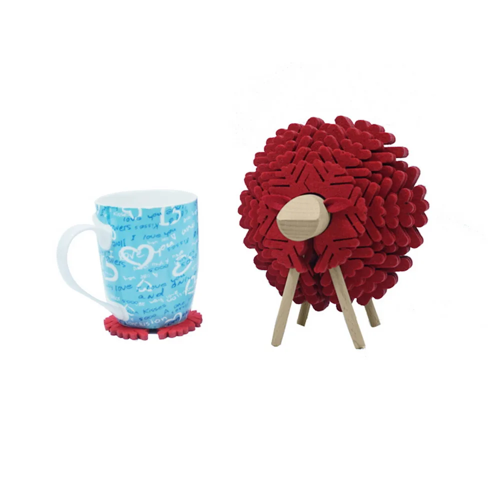 Креативные DIY термоизолированные войлочные кружки коврик для стола столовые