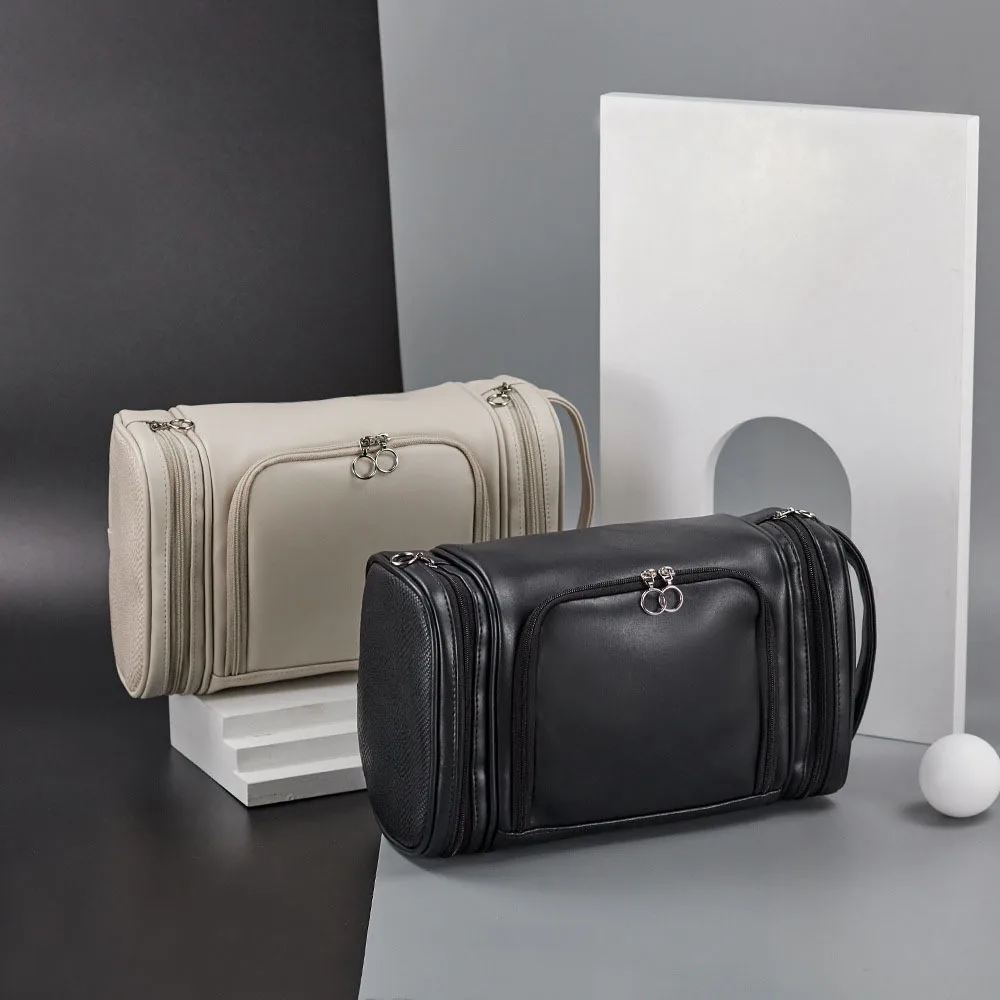 

Многофункциональные женские косметички из искусственной кожи, вместительная мужская косметичка, дорожная Водонепроницаемая косметичка д...