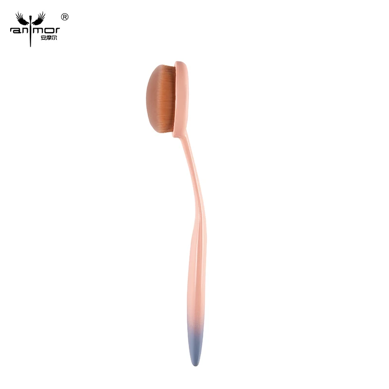 

Anmor 1PCS Foundation Make Up Brush Light Pink Dense Synthetic Bristles Makeup Brushes Used with Face Cosmetics Products