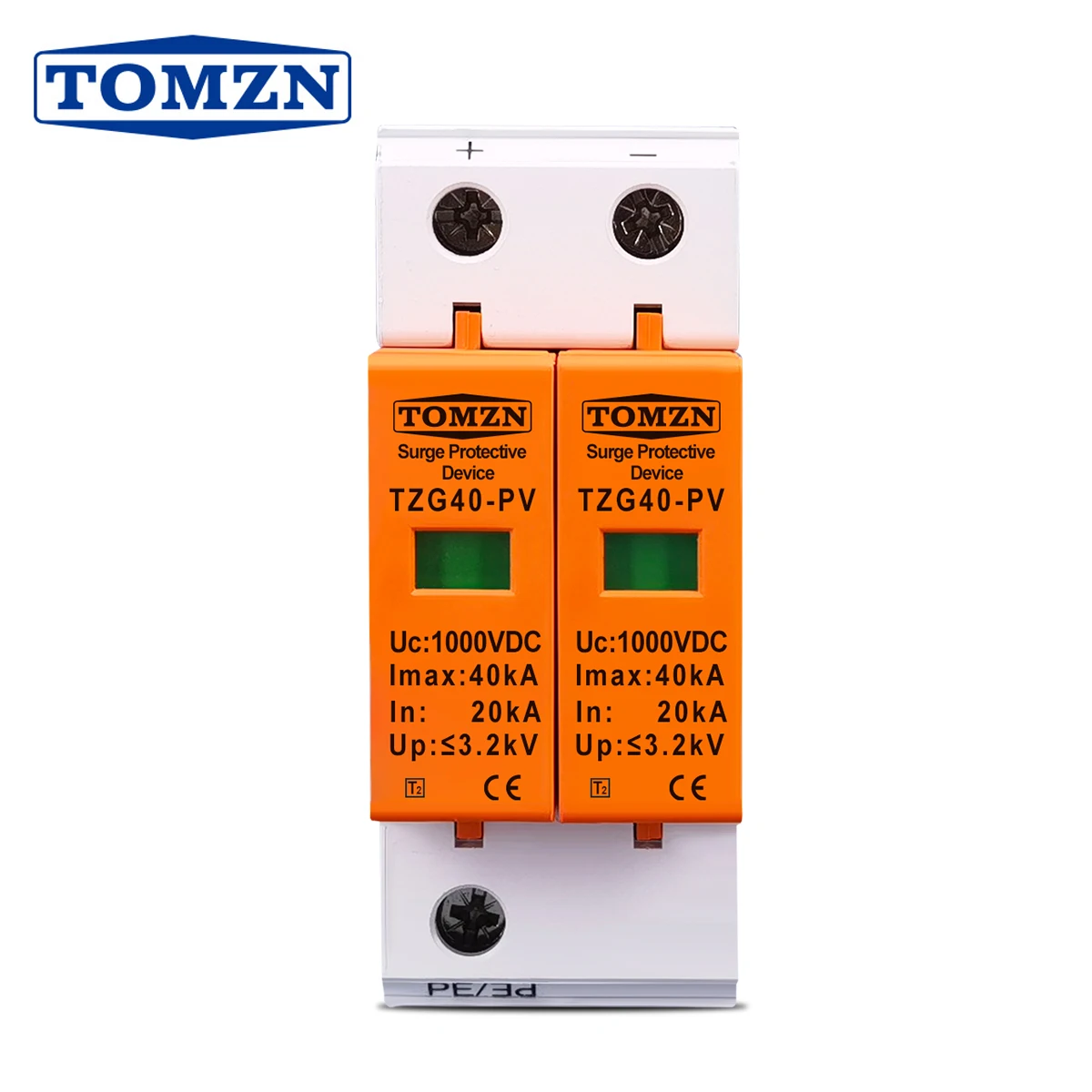 TOMZN DC SPD 1000 в 20 ка ~ 40 кА Защита от перенапряжения для дома защитное устройство