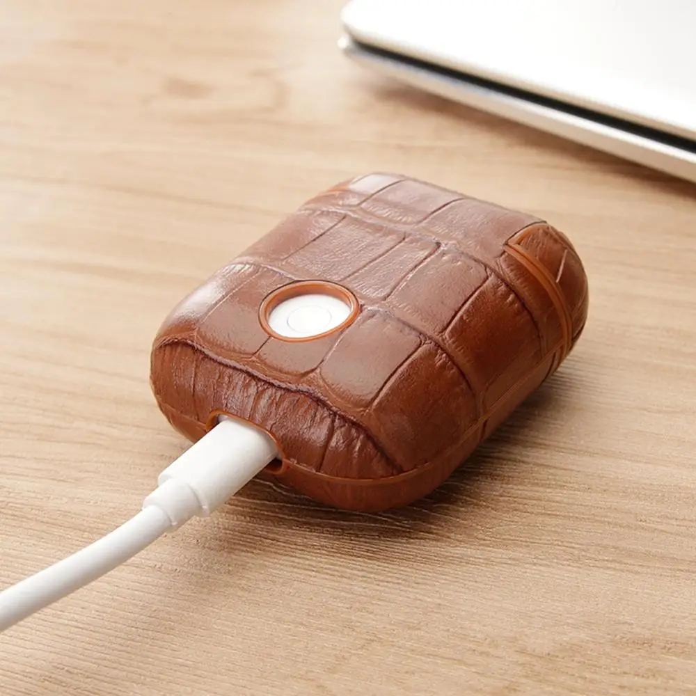 Для Apple Air Pods зарядная коробка защитный чехол Роскошный крокодиловый узор кожа