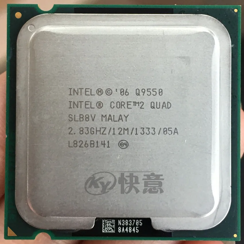 Intel Core2 Quad процессор Q9550 ЦП 12 м кэш, 2,83 ГГц LGA775 Настольный ЦП
