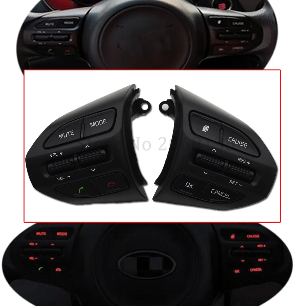 

Навигационный плеер для Kia kx3 k4 2014-2019, автомобильные многофункциональные кнопки на руль, круиз-кнопки с Bluetooth-кнопкой