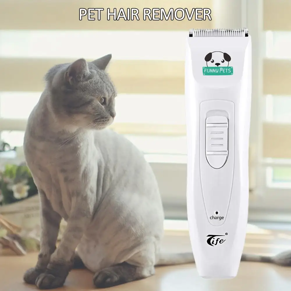 

Pet Hair Trimmer Titanium Ceramic Grooming Dog Care Clipper Dog Shaver Useful Comb Rechargeable Practical Fashionable Electric