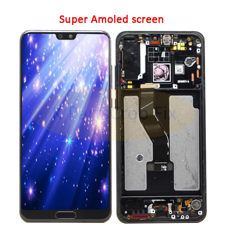 ЖК-дисплей для huawei P20 Pro, ЖК-дисплей с рамкой, сенсорный экран, дигитайзер, сборка P20 Pro, CLT-AL01, CLT-L29, ЖК-дисплей P20 Plus