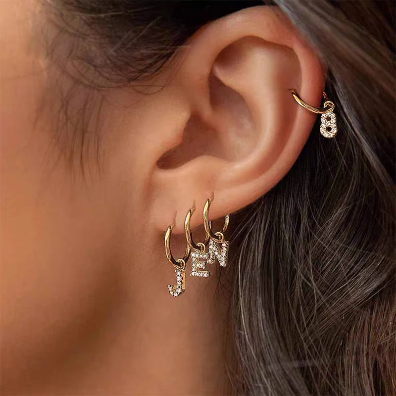 Женские серьги-кольца SUPERWEAR из стерлингового серебра 925 пробы с надписью желтого