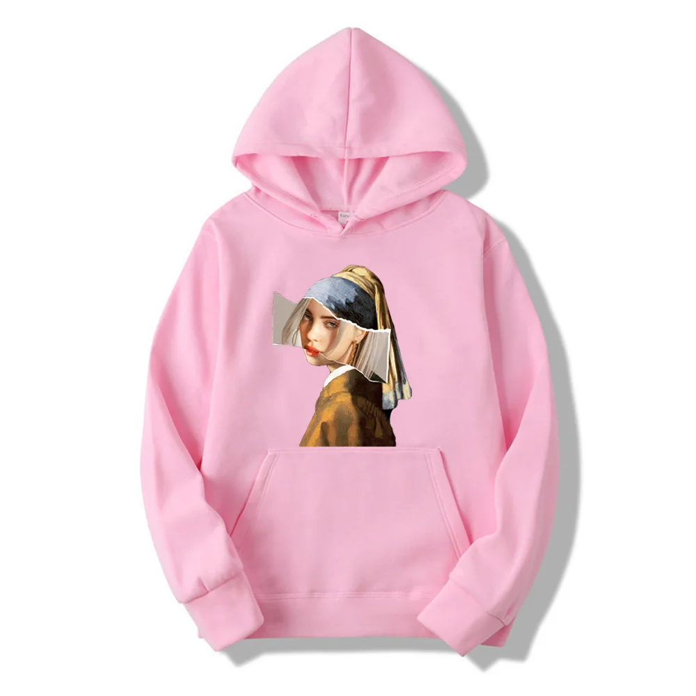 New15 Billie Eilish Толстовка Мужская Черная хлопковая толстовка пара светящаяся Billie Elish Толстовка простая сохраняющая тепло Женская/мужская одежда - Цвет: New15