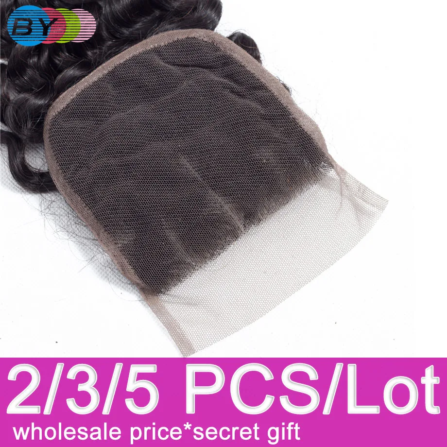 6x6 кружевное Закрытие глубокая волна швейцарское кружево предварительно