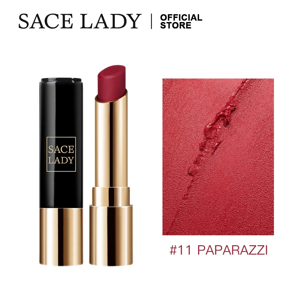 

SACE LADY Matte Lipstick Mist Matte Long Lasting Moisturizing Lip Makeup Anti-Dry Nude Lip tint Waterproof Beauty Cosmetics 3.8g