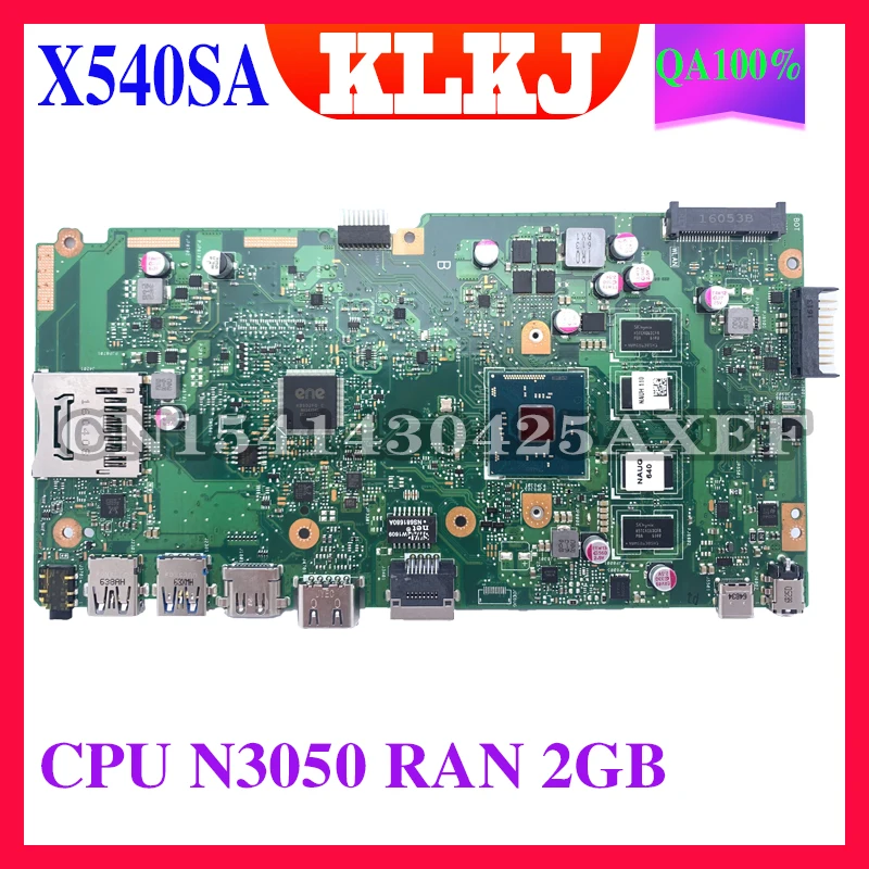 

for ASUS X540SA/X540S/F540S/X540SAA/ laptop motherboard mainboard test OK N3050/CPU 2GB/RAM