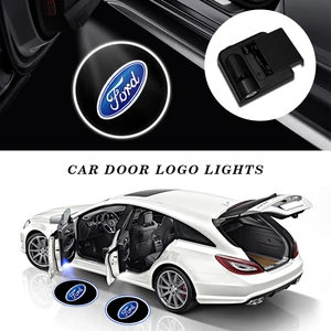 2PC/Set Car Led Door Welcome Light Laser Ghost Projector Logo Light For Ford Focus Mk2 Party Mk3 Ranger Car Accessories Exterior