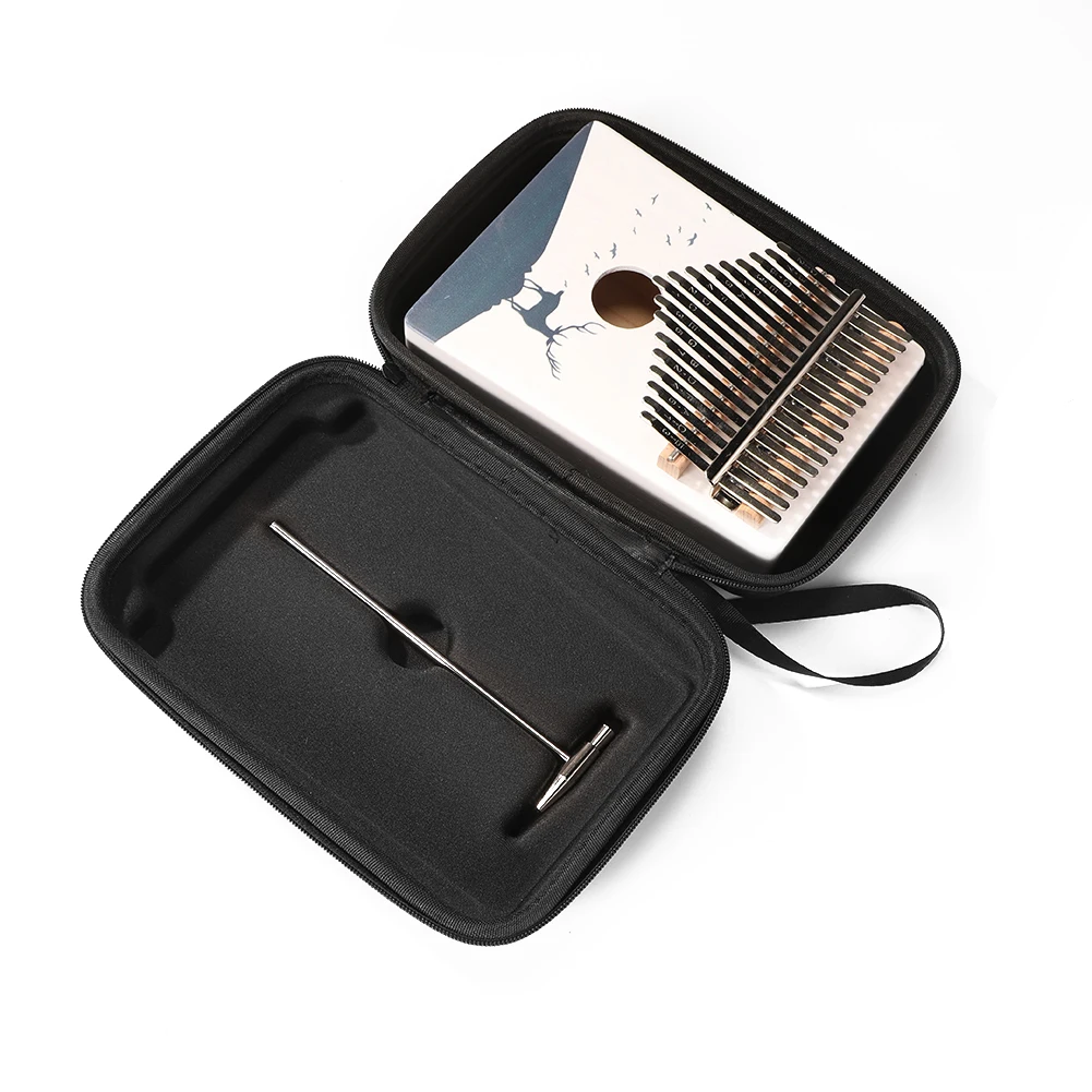 Kalimba 17 клавиш красное дерево большой палец пианино mbira музыкальный инструмент